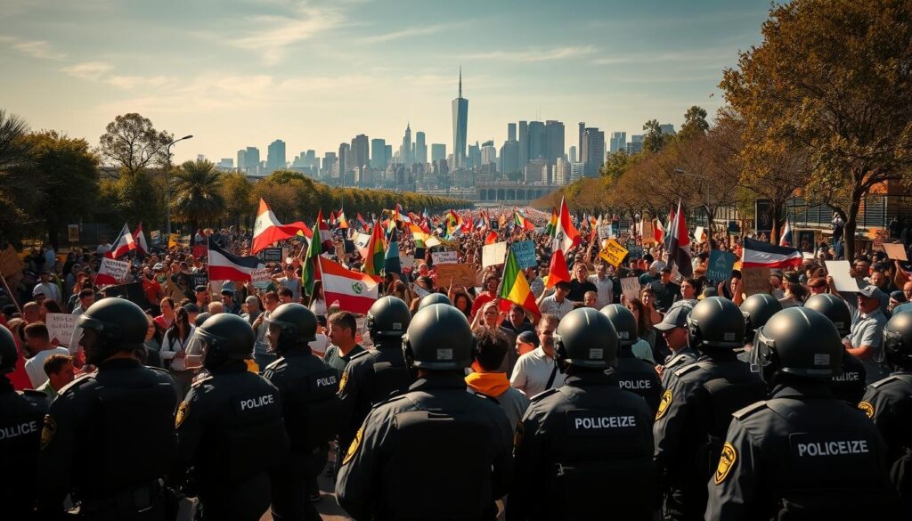 demonstrasi politik