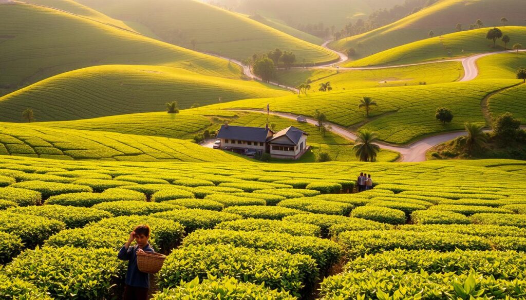 dampak ekonomi kebun teh