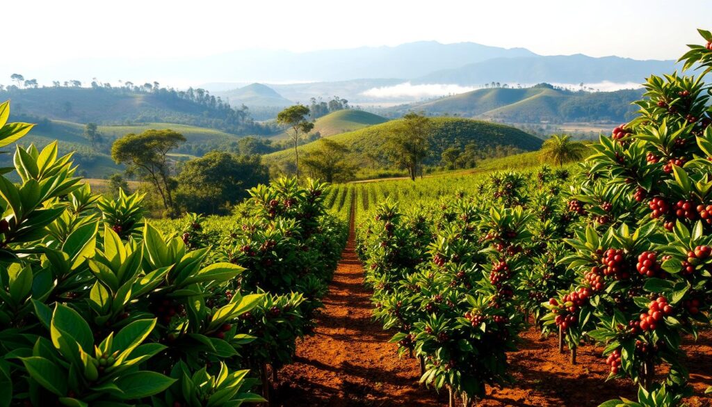 kebun kopi robusta