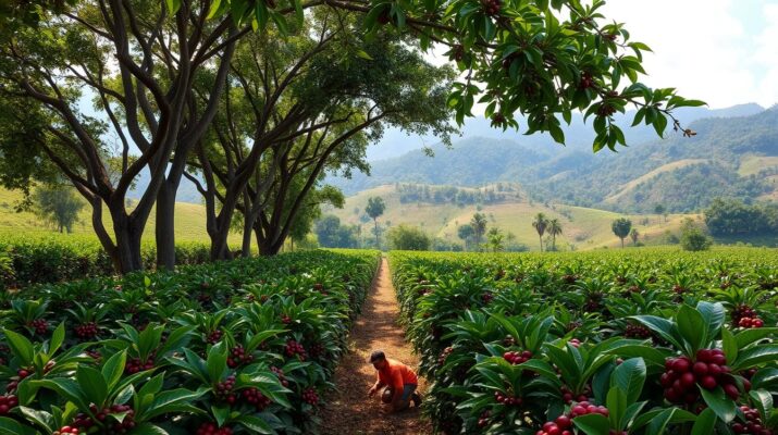 kebun kopi robusta