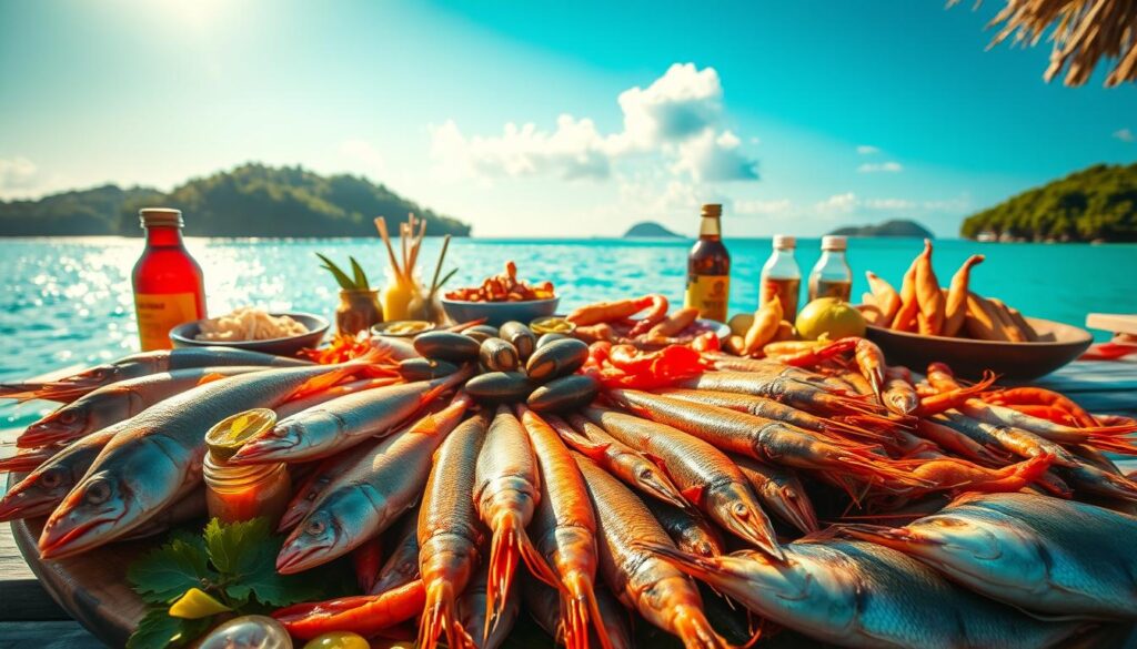 Makanan Laut Segar di Raja Ampat Makanan Laut Segar di Raja Ampat