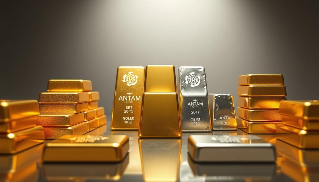 perbandingan harga emas Antam dengan logam mulia lainnya perbandingan harga emas Antam dengan logam mulia lainnya