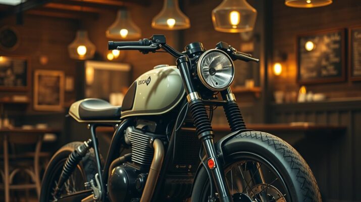 Custom motor cafe racer